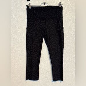 lululemon athletica Dark Patterned Cropped Pants